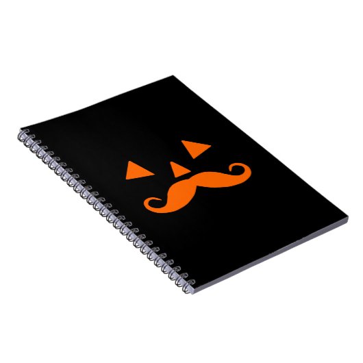 Pumpkin Mustache Notizblock (Rechte Seite)