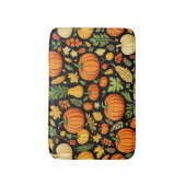 Pumpkin Muster Ernte Tag Herbst Bath Mat Badematte (Vorderseite Vertikal)