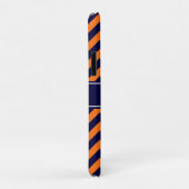 Pumpkin Navy LG Zickzack Navy Blue Name Monogram Case-Mate iPhone Hülle (Hinten/Rechts)