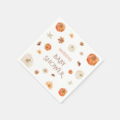 Pumpkin Neutral Herbst Herbstdusche Bläschen Serviette (Ecke)