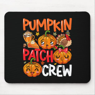 Pumpkin Niedlich Patch Crew Erntedank Fall Türkei Mousepad