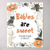 Pumpkin Niedlichen Halloween Babys sind süße Zeich Poster (Vorne)