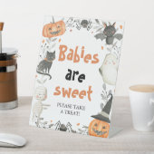 Pumpkin Niedlichen Halloween Babys sind süße Zeich Sockelschild (In SItu)