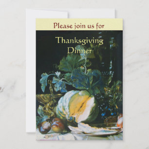 PUMPKIN , OBST UND GLASSWARE Erntedank Dinner Einladung