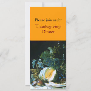 PUMPKIN , OBST UND GLASSWARE Erntedank Dinner Einladung