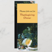 PUMPKIN , OBST UND GLASSWARE Erntedank Dinner Einladung (Vorne/Hinten)