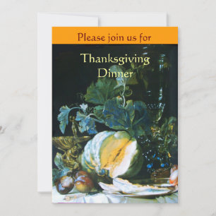 PUMPKIN , OBST UND GLASSWARE Erntedank Dinner Einladung