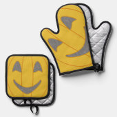Pumpkin Ofenhandschuh & Topflappen-Set (Vorderseite/Rückseite)