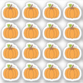 Pumpkin Oktober Herbst Halloween Dekorative Aufkleber (Vorderseite)