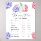 Pumpkin Old Ehefrauen Tales Gender Reveal Board Poster (Vorne)