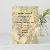 Pumpkin On The Vine Fall Nature Einladung (Stehend Vorderseite)