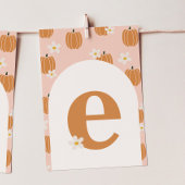 Pumpkin ONE "E" Bannerkarte mit hohem Stuhl Einladung