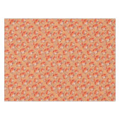 Pumpkin orange fall floral plaid check autumn tischdecke (Vorderseite (Horizontal))