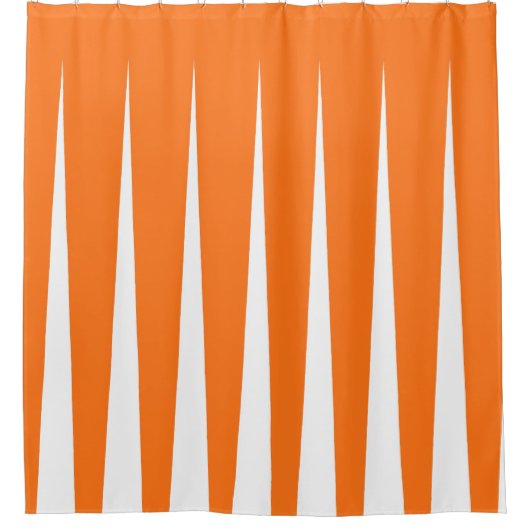 Pumpkin-Orange-Imitat gefällig Duschvorhang (Vorderseite)