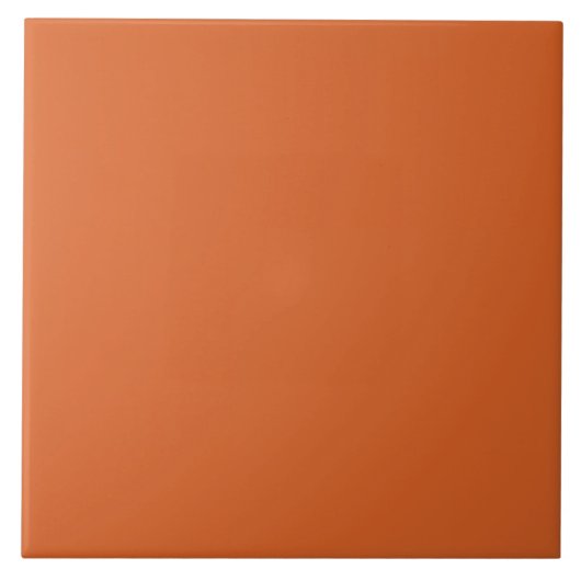 Pumpkin Orange Keramik Tile. Fliese (Vorderseite)