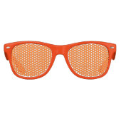 Pumpkin Orange Kids Retro Party Shades Sonnenbrille (Vorderseite)