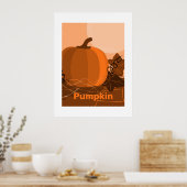 Pumpkin Orange Kitchen Wall Decke Poster (Küche)