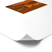 Pumpkin Orange Kitchen Wall Decke Poster (Ecke)