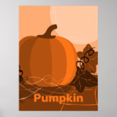 Pumpkin Orange Kitchen Wall Decke Poster (Vorne)