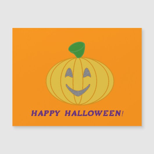 Pumpkin Orange Magnetkarte (Vorderseite)