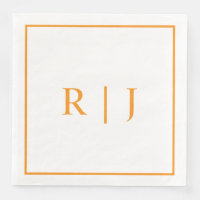Pumpkin Orange Monogramme Herbstliche Hochzeit im 