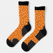 Pumpkin Orange Poke A Dot Design Socken (Links)