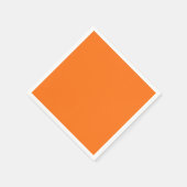 Pumpkin Orange Standard Cocktail Papier Napkin Serviette (Ecke)