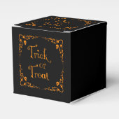 Pumpkin Orange Trick oder Treat Geschenkschachtel (Vorderseite)