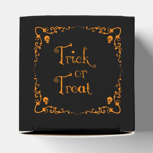 Pumpkin Orange Trick oder Treat Geschenkschachtel (Oben)