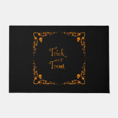 Pumpkin Orange Trick oder Treat Halloween Fußmatte (Vorderseite)