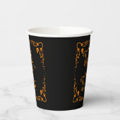 Pumpkin Orange Trick oder Treat Pappbecher (Links)