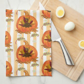 Pumpkin Orange Türkei Handtuch (Viertel Falte)