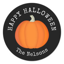 Pumpkin Orange und Black Happy Halloween