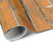 Pumpkin-Orange-Wandmuster Geschenkpapier (Rolleneckpunkt)