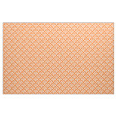 Pumpkin Orange, weißes Damaskusmuster #3 Größe6 Stoff (Yard (91,4 cm))