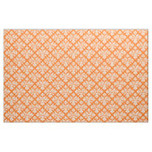 Pumpkin Orange, weißes Damaskusmuster #3 Größe6 Stoff (Fat Quarter (45,7 x 55,9 cm))