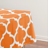 Pumpkin Orange Welch marokkanisches Quatrefolienmu Tischdecke (Beispiel)
