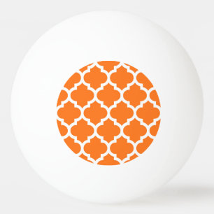 Pumpkin Orange Welch marokkanisches Quatrefolienmu Tischtennisball