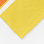 Pumpkin Orange White Sports Jersey Fleecedecke (Ecke)