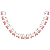 Pumpkin Owl & Gingham Baby Dusche Wimpelkette (Alle)