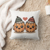 Pumpkin Paar Pillow - Cute Cozy Fall Home Decr Kissen (Decke)