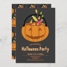 Pumpkin Pail Candy Kid's Halloween-Party