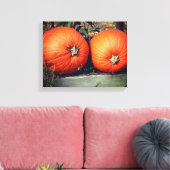 Pumpkin Pair Fall Leinwanddruck (Insitu (Wohnzimmer))