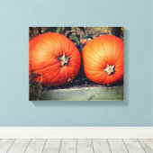 Pumpkin Pair Fall Leinwanddruck (Insitu (Holzboden))