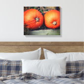 Pumpkin Pair Fall Leinwanddruck (Insitu (Schlafzimmer))
