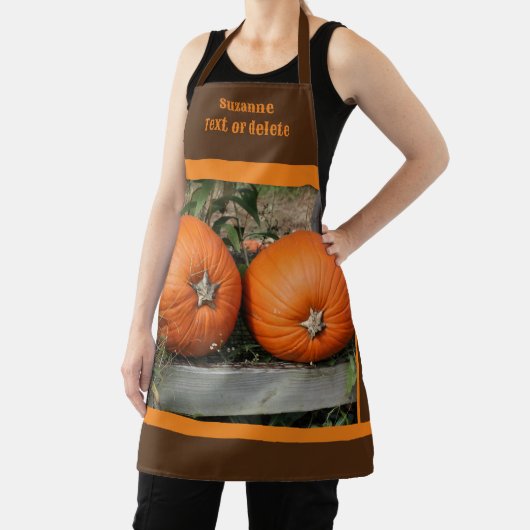 Pumpkin Pair Fall Personalisiert Schürze (InSitu)