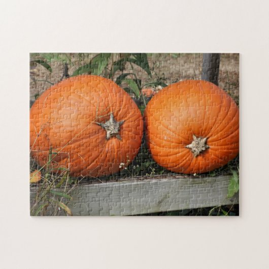 Pumpkin Pair Fall Puzzle (Horizontal)