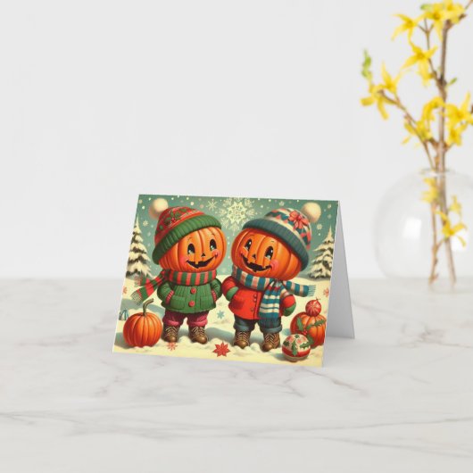 Pumpkin Pals Karte (Gelbe Blume)