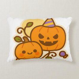 Pumpkin Pals - Kawaii Halloween Dekokissen