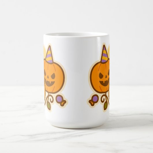 Pumpkin Pals - Kawaii Halloween Kaffeetasse (Mittel)
